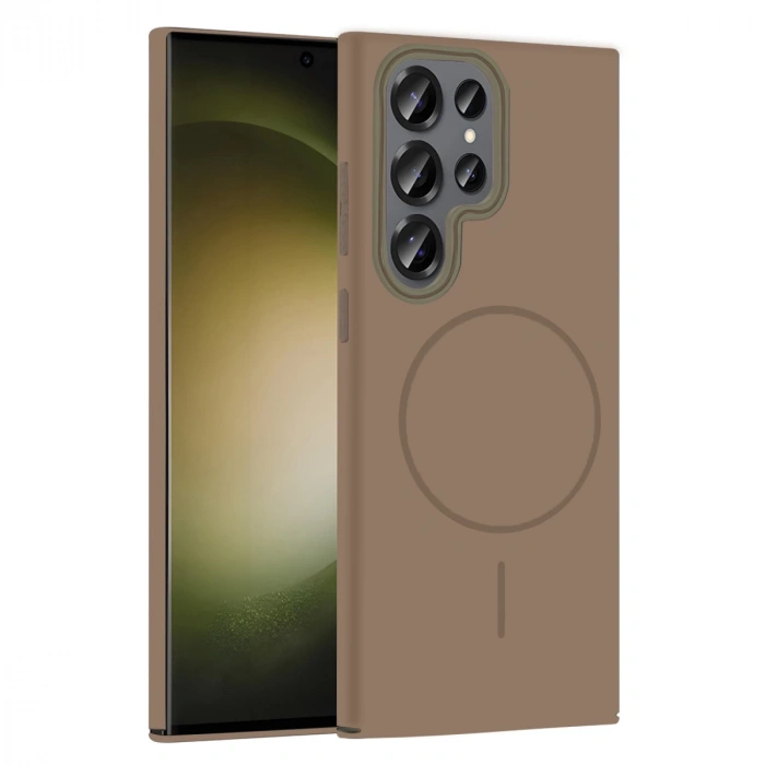 Joko Samsung Galaxy S24 Ultra Broş Magsafe Kapak - Çöl Titanyum
