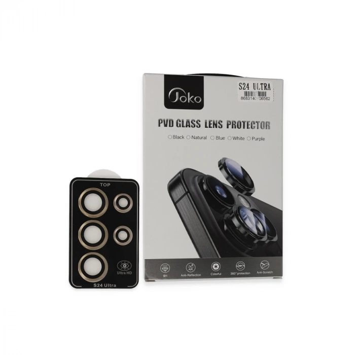 Joko Samsung Galaxy S24 Ultra Pvd Metal Kamera Lens - Gold