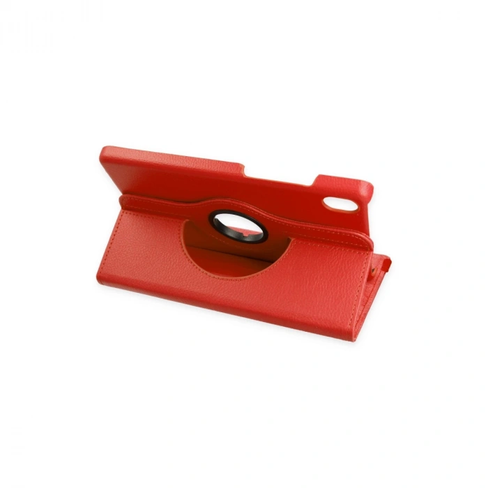 Lenovo Tab M8 Kılıf 360 Tablet Deri Kılıf - Kırmızı