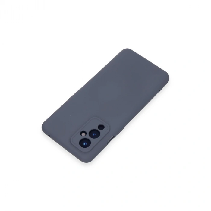 One Plus 9 Kılıf Nano İçi Kadife Silikon - Gri