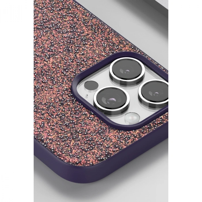 Onegif İphone 16 Pro Bright Simli Kapak - Gold