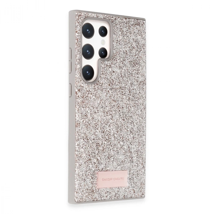 Onegif Samsung Galaxy S24 Ultra Bright Simli Kapak - Gold