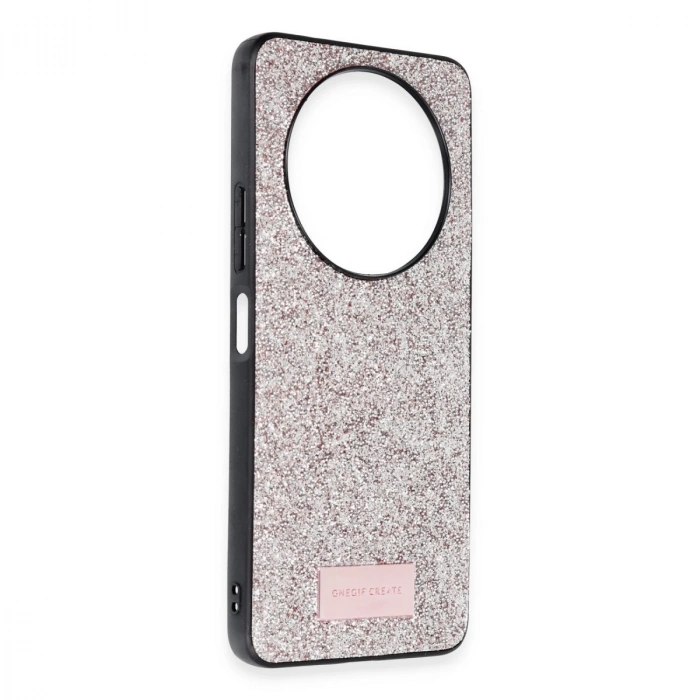 Onegif Xiaomi Redmi A3 4g Bright Simli Kapak - Gold