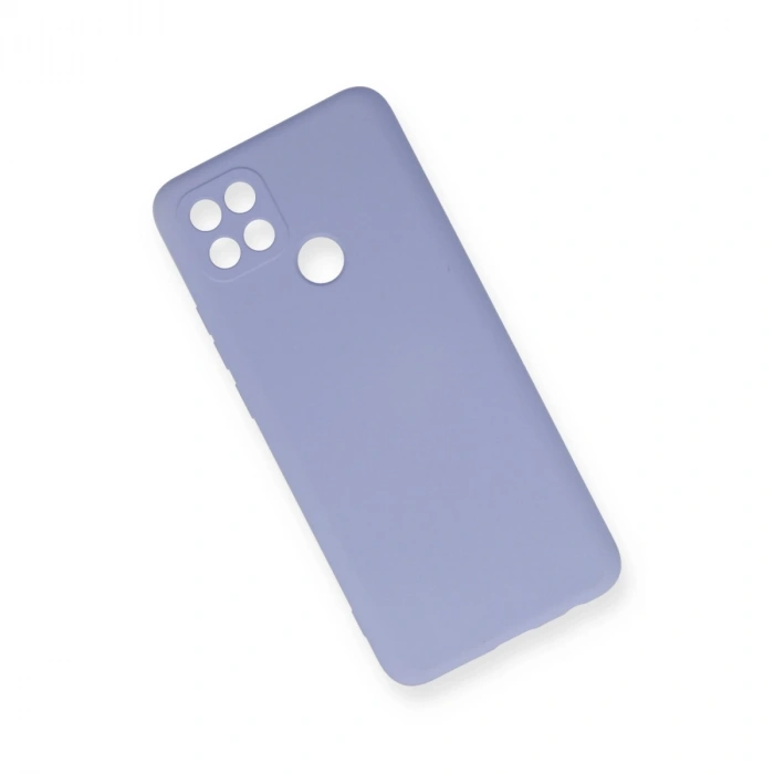 Oppo A15 Kılıf Nano İçi Kadife Silikon - Lila
