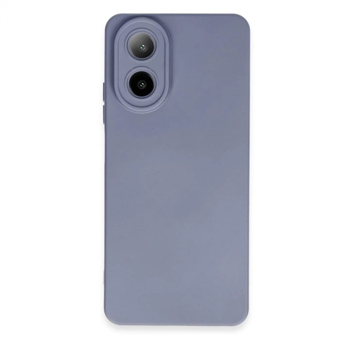 Oppo A38 Kılıf Nano İçi Kadife Silikon - Gri