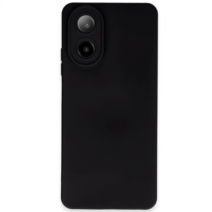 Oppo A38 Kılıf Nano İçi Kadife Silikon - Siyah