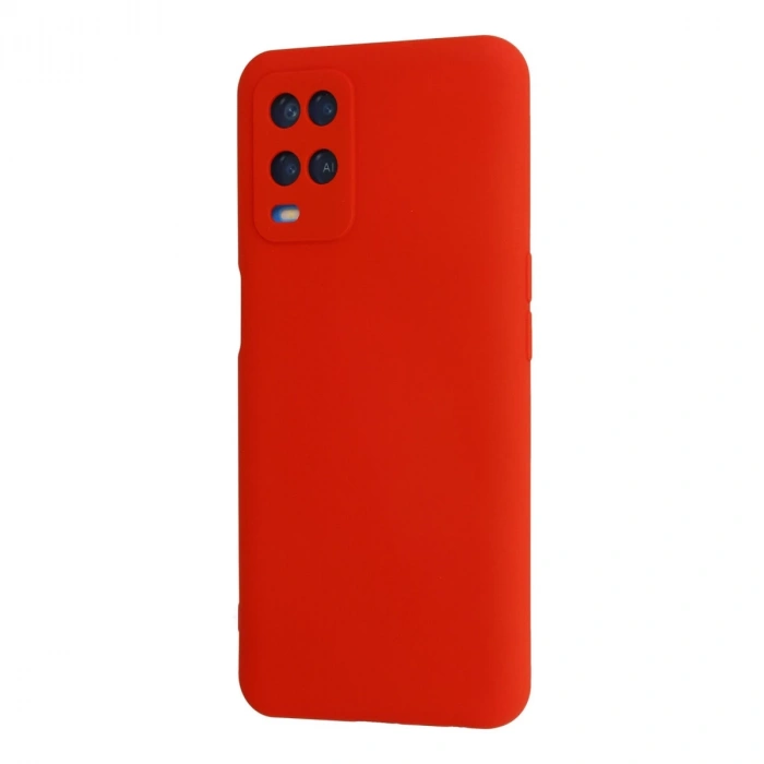 Oppo A54 4g Kılıf Nano İçi Kadife Silikon - Kırmızı