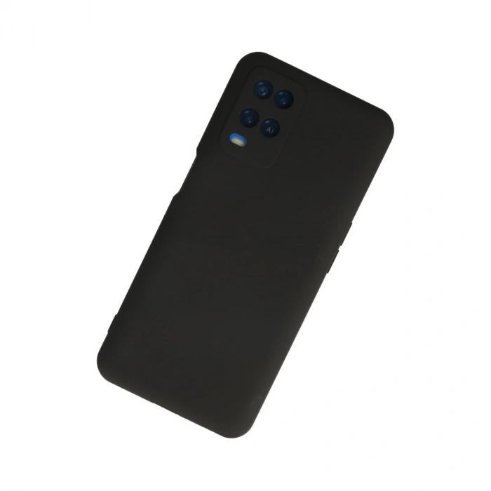 Oppo A54 4g Kılıf Nano İçi Kadife Silikon - Siyah
