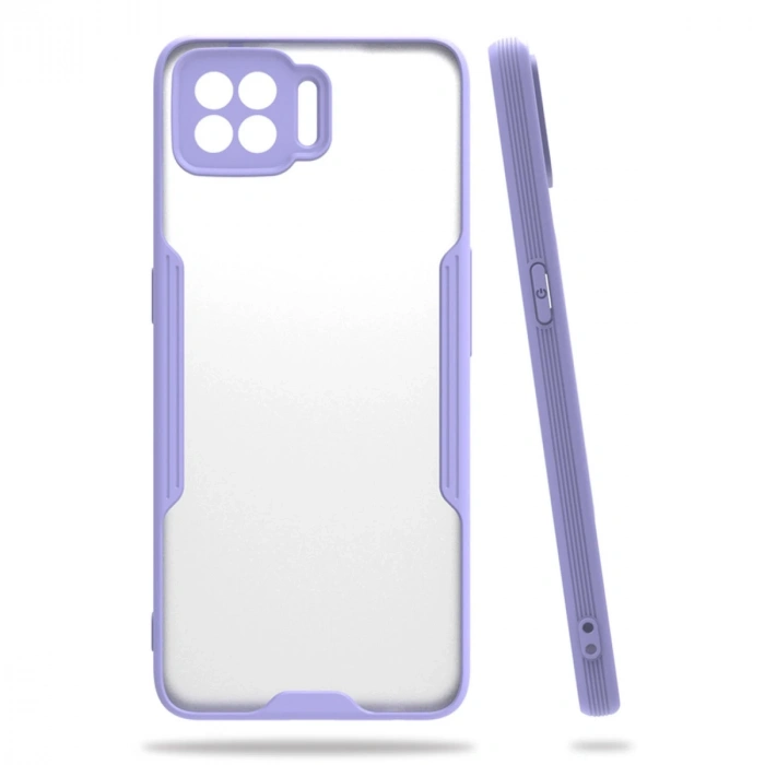 Oppo A73 Kılıf Platin Silikon - Lila