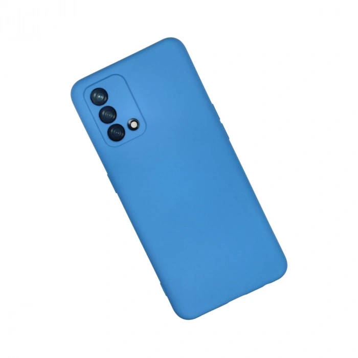 Oppo A74 4g Kılıf Nano İçi Kadife Silikon - Mavi