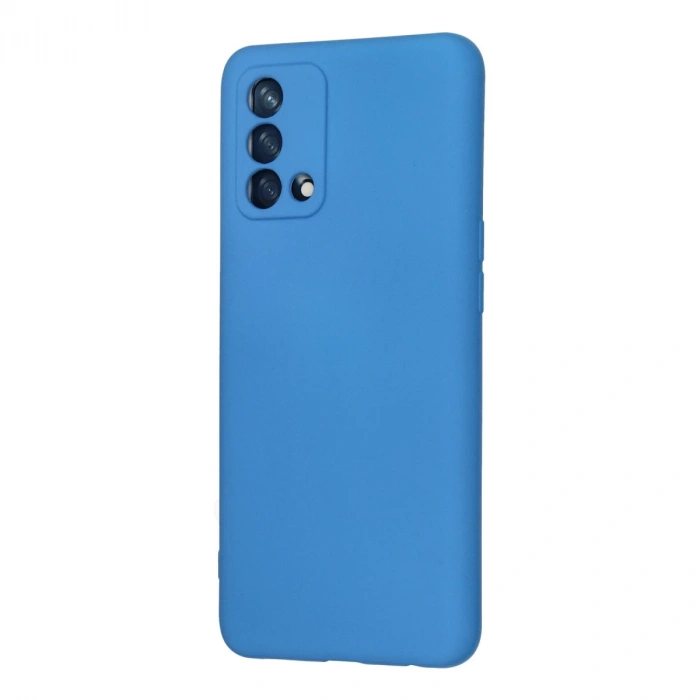 Oppo A74 4g Kılıf Nano İçi Kadife Silikon - Mavi