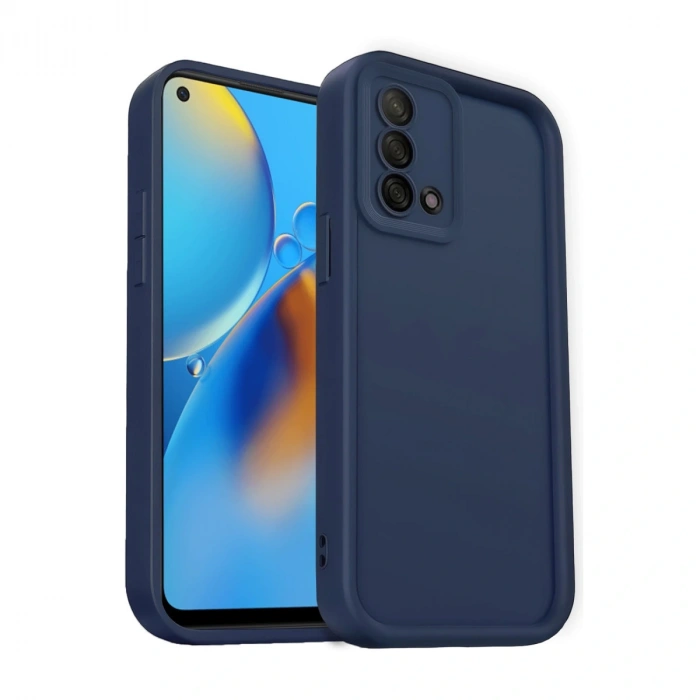 Oppo A74 4g Kılıf Viera Silikon - Lacivert