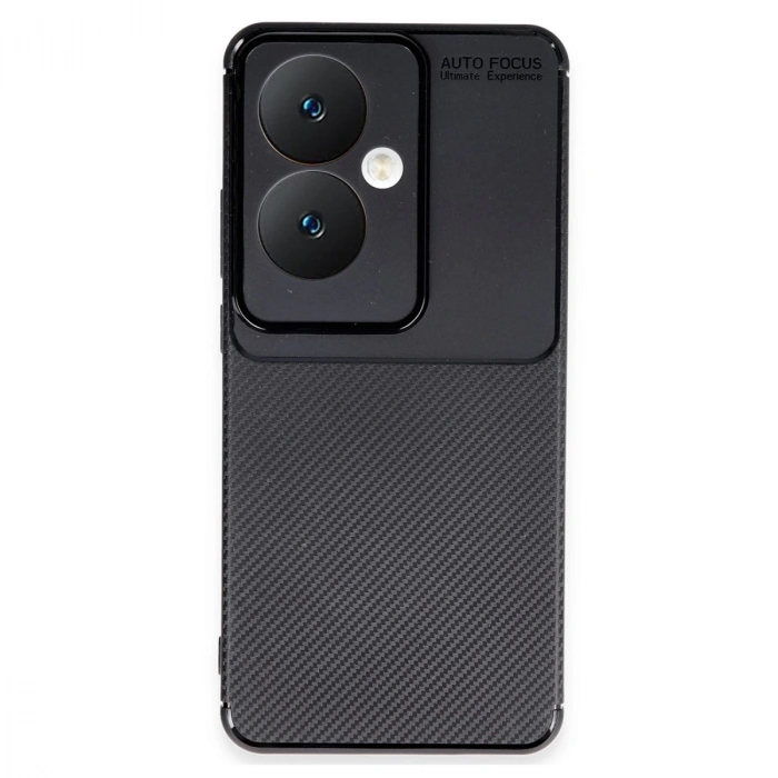 Oppo Reno 11f Kılıf Auto Focus Karbon Kapak - Siyah