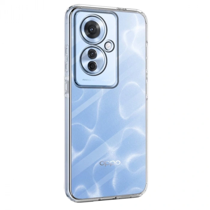 Oppo Reno 11f Kılıf Lüx Şeffaf Silikon