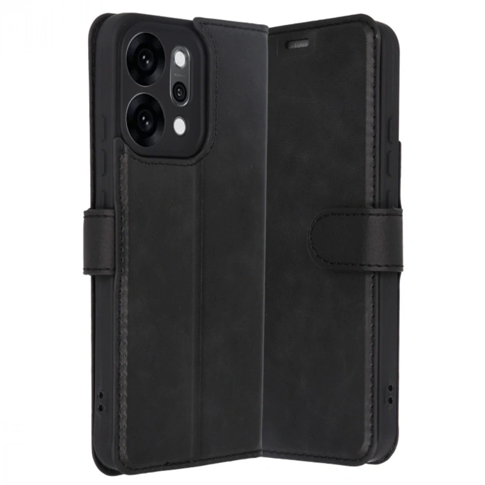 Oppo Reno 14 Trend S Plus Kapaklı Kılıf - Siyah