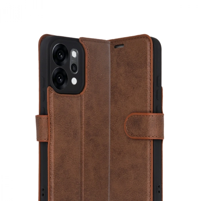 Oppo Reno 14 Trend S Plus Kapaklı Kılıf - Taba