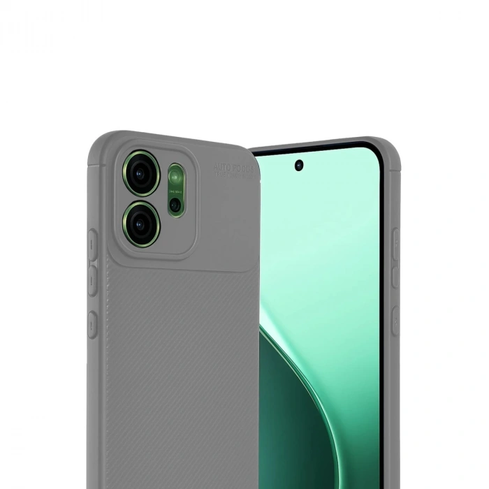 Oppo Reno 14f Auto Focus Karbon Kapak - Gri