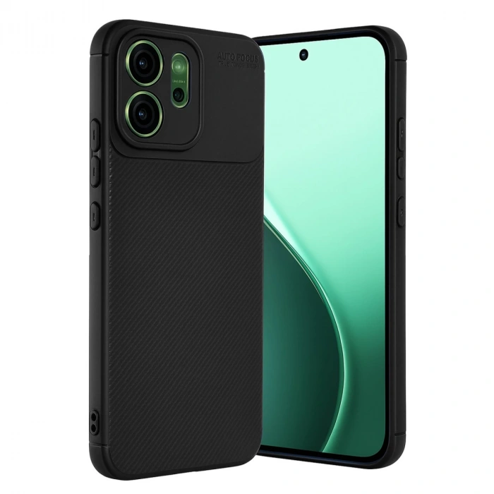 Oppo Reno 14f Auto Focus Karbon Kapak - Siyah