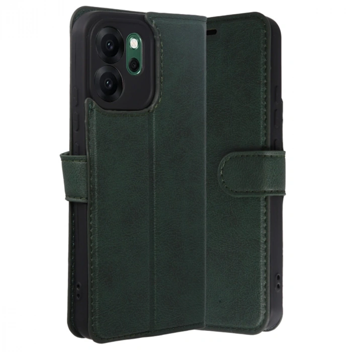 Oppo Reno 14f Trend S Plus Kapaklı Kılıf - Yeşil