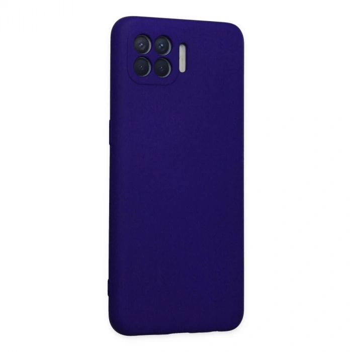 Oppo Reno 4 Lite Kılıf Nano İçi Kadife Silikon - Mor