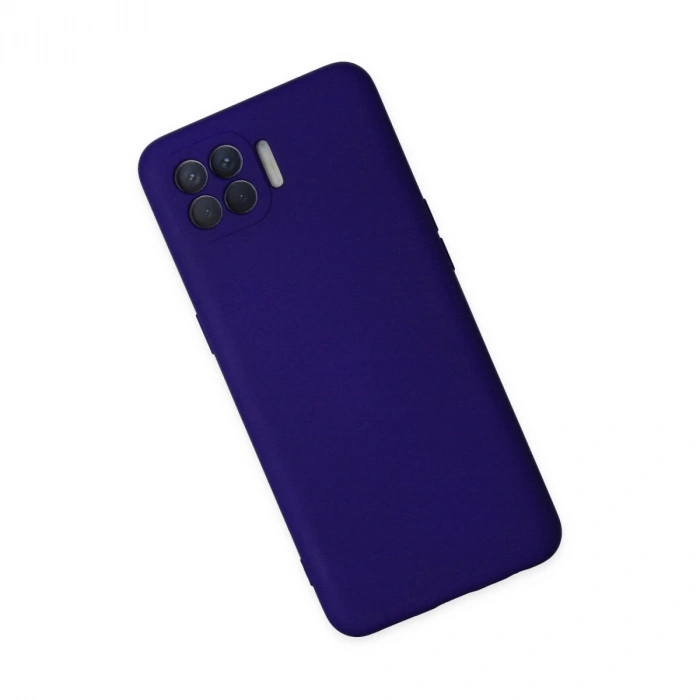 Oppo Reno 4 Lite Kılıf Nano İçi Kadife Silikon - Mor