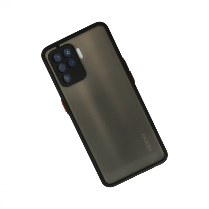 Oppo Reno 5 Lite Kılıf Montreal Silikon Kapak - Siyah