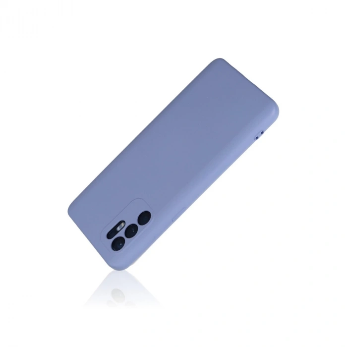 Oppo Reno 6 Kılıf Nano İçi Kadife Silikon - Lila