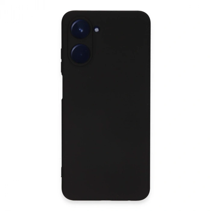 Realme 10 4g Kılıf Nano İçi Kadife Silikon - Siyah