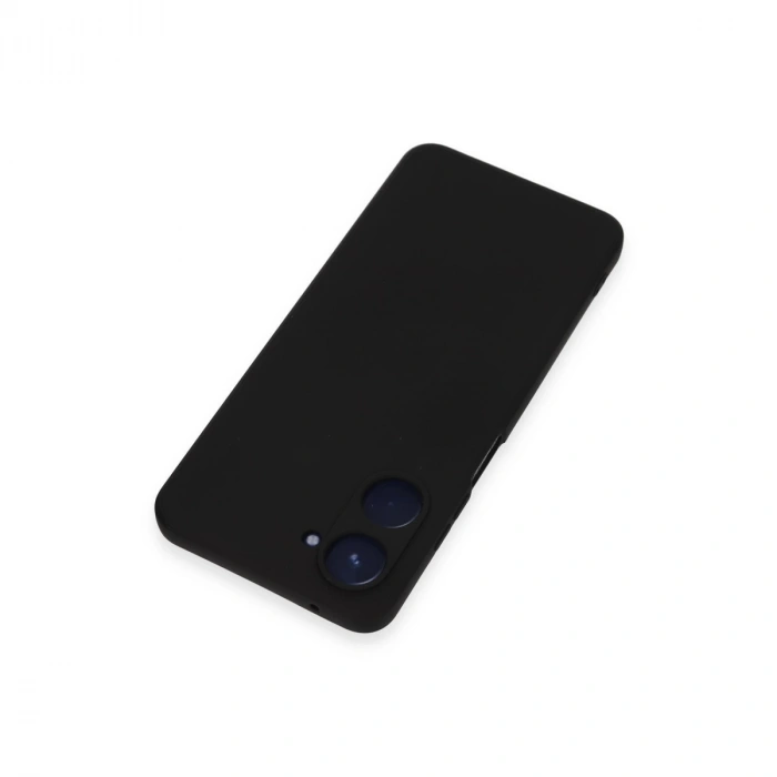Realme 10 4g Kılıf Nano İçi Kadife Silikon - Siyah