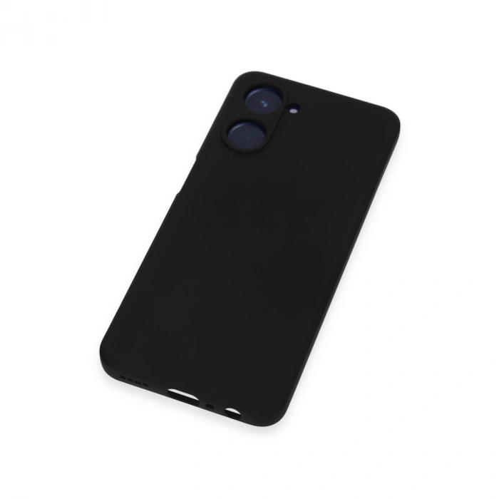 Realme 10 4g Kılıf Nano İçi Kadife Silikon - Siyah