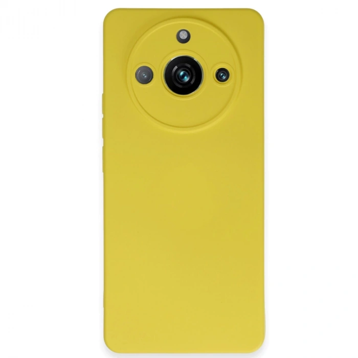 Realme 11 Pro Kılıf Nano İçi Kadife Silikon - Sarı