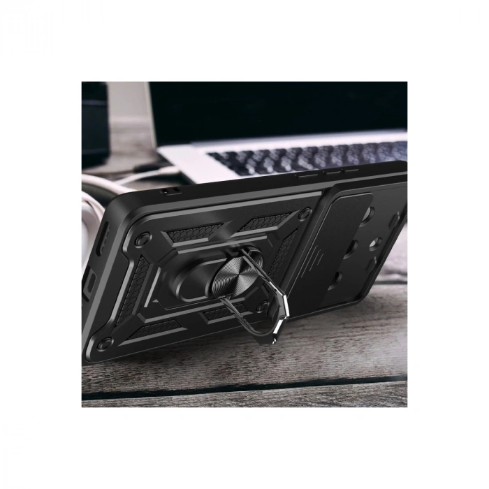 Realme 11 Pro Kılıf Pars Lens Yüzüklü Silikon - Lacivert