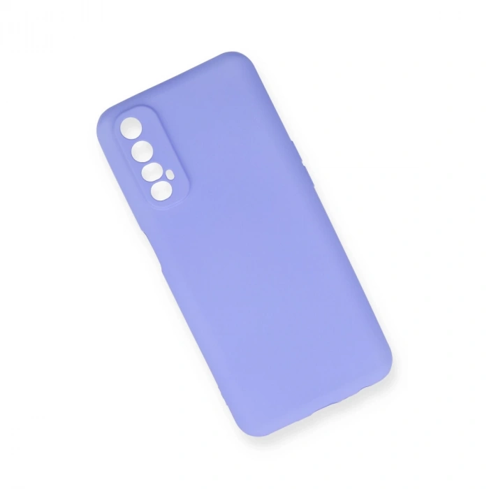 Realme 7 Kılıf First Silikon - Lila