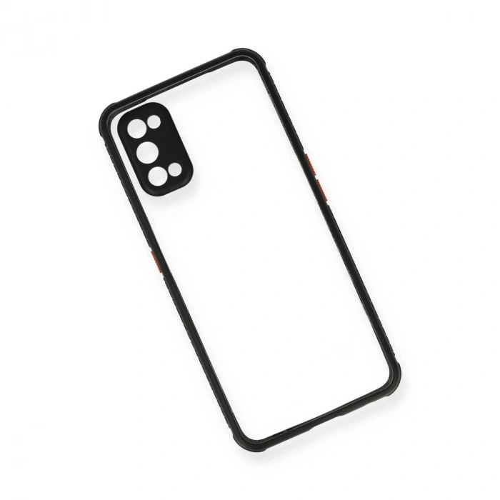 Realme 7 Pro Kılıf Miami Şeffaf Silikon - Siyah