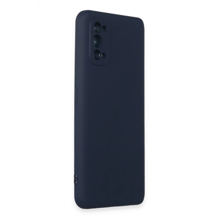 Realme 7 Pro Kılıf Nano İçi Kadife Silikon - Lacivert