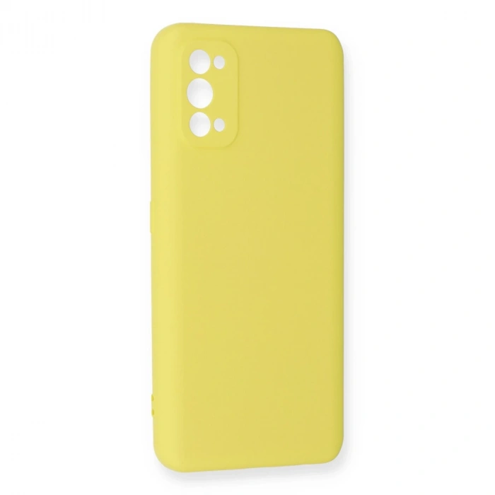 Realme 7 Pro Kılıf Nano İçi Kadife Silikon - Sarı