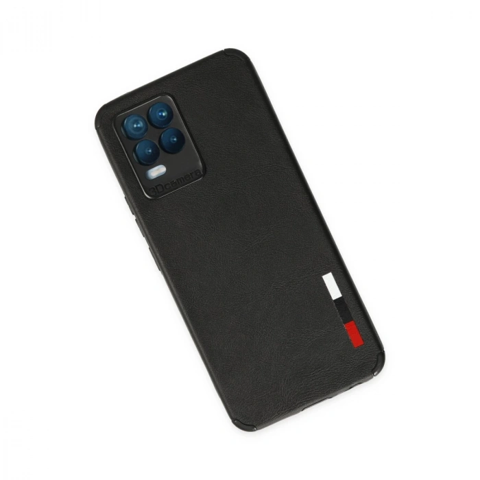 Realme 8 Kılıf Loop Deri Silikon - Siyah
