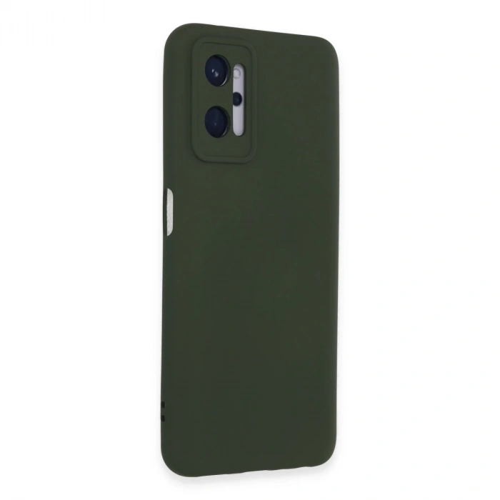 Realme 9i 4g Kılıf Nano İçi Kadife Silikon - Koyu Yeşil