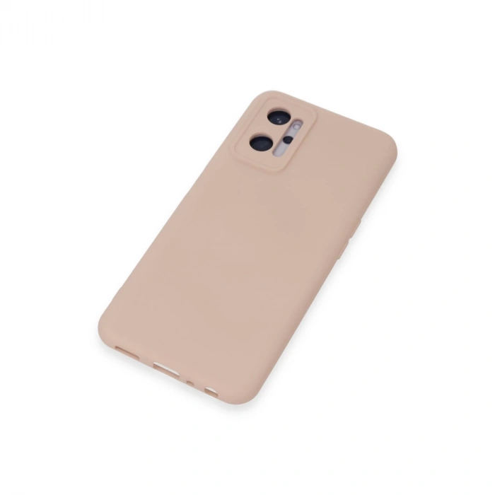 Realme 9i 4g Kılıf Nano İçi Kadife Silikon - Pudra