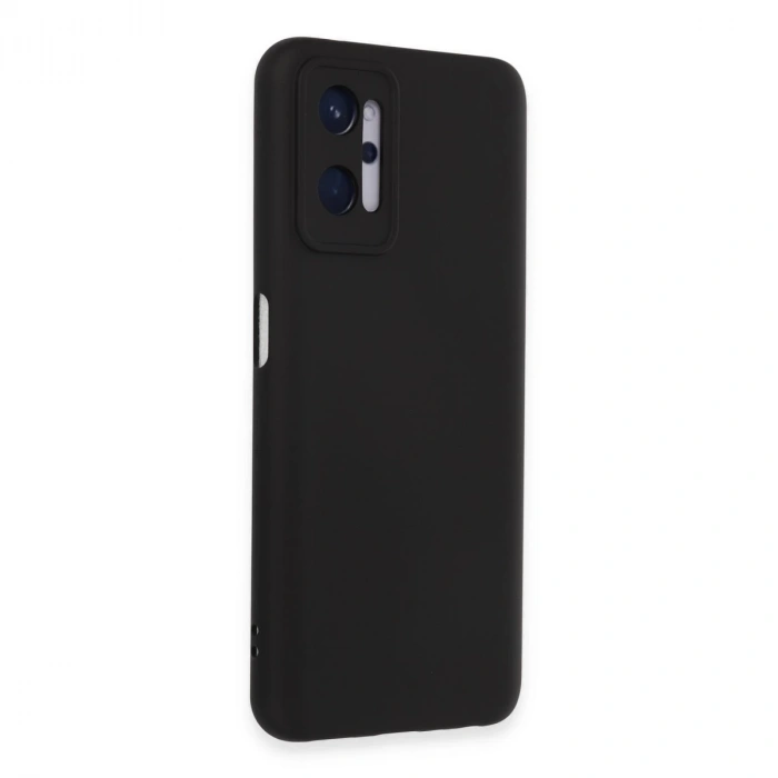 Realme 9i 4g Kılıf Nano İçi Kadife Silikon - Siyah