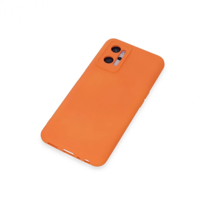 Realme 9i 4g Kılıf Nano İçi Kadife Silikon - Turuncu