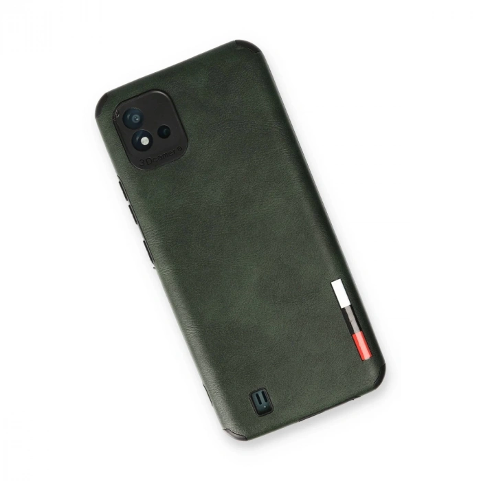 Realme C11 2021 Kılıf Loop Deri Silikon - Yeşil