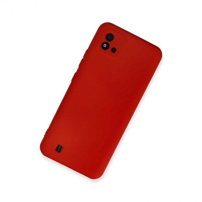 Realme C11 2021 Kılıf Nano İçi Kadife Silikon - Kırmızı