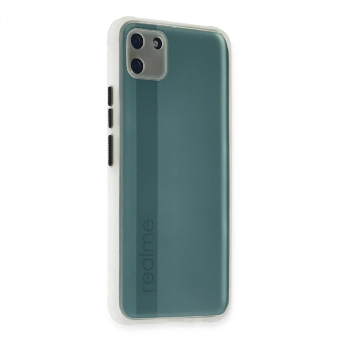 Realme C11 Kılıf Miami Şeffaf Silikon - Şeffaf