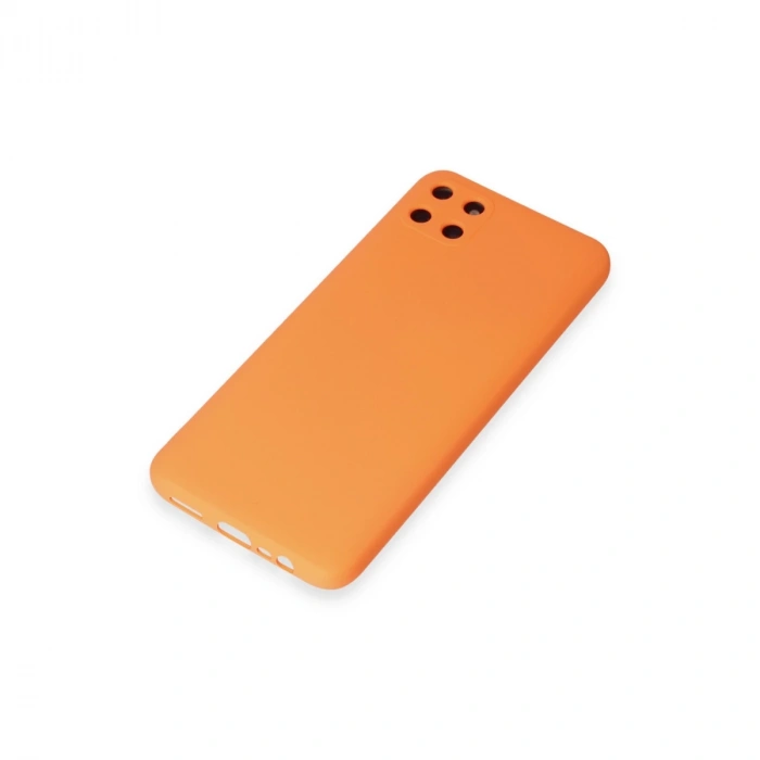 Realme C11 Kılıf Nano İçi Kadife Silikon - Turuncu