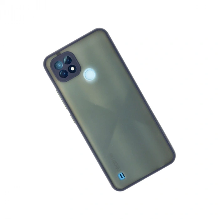 Realme C21 Kılıf Montreal Silikon Kapak - Lacivert