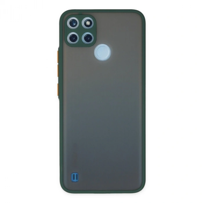 Realme C21y Kılıf Montreal Silikon Kapak - Yeşil