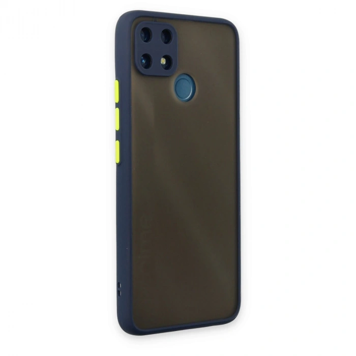 Realme C25 Kılıf Montreal Silikon Kapak - Lacivert