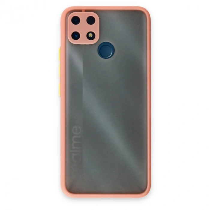 Realme C25 Kılıf Montreal Silikon Kapak - Pembe