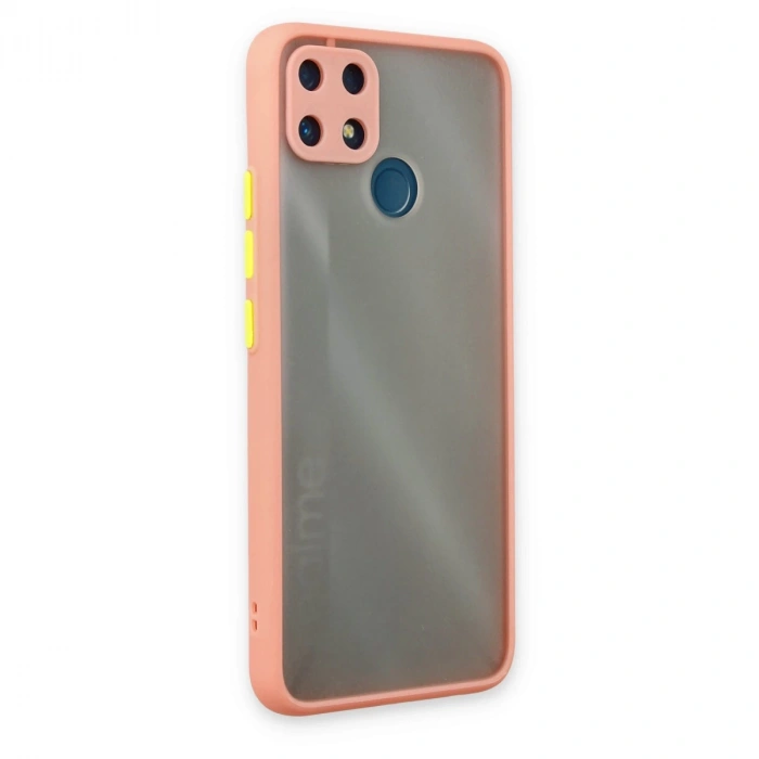Realme C25 Kılıf Montreal Silikon Kapak - Pembe